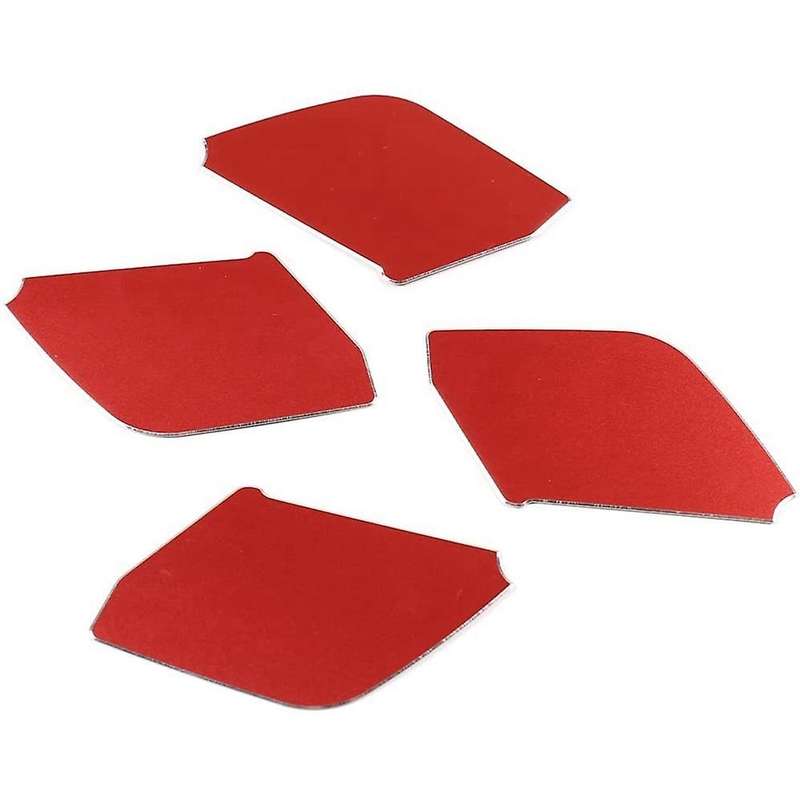 For Ford Ranger 2015+ Aluminum Alloy Car Inner Door Bowl Cover,red