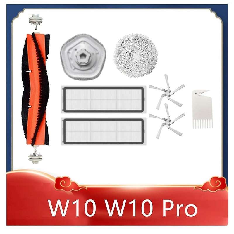 8pcs for Xiaomi Dreame W10/w10 Pro Main Side Brush Mop Cloth Filter