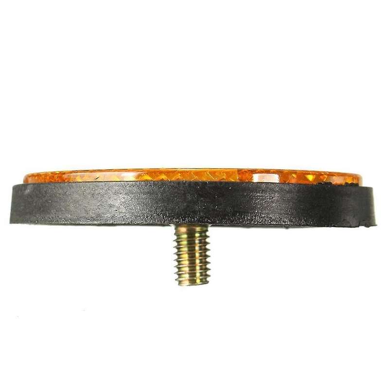 2pcs Round Red Reflector Universal for Motorcycle Atv 5.6*0.8cm