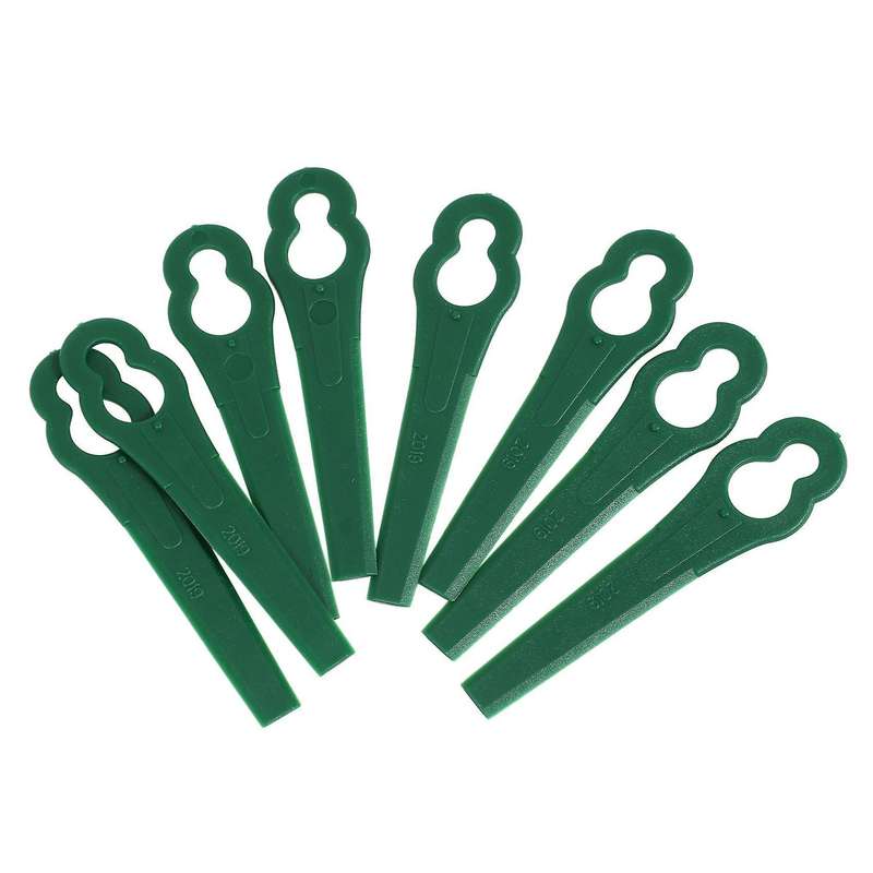 100 Plastic Lawnmower Trimmer Blade Green for Bosch Art23 Accutrim