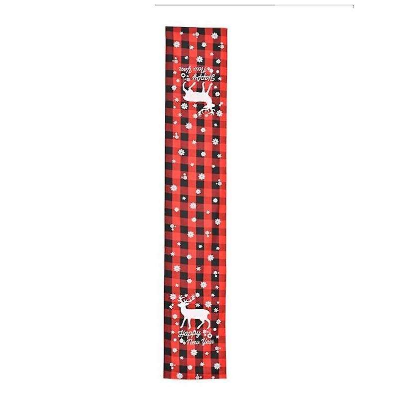 Grid Household Table Mat Cloth Set 180cmx31cm, Christmas Decoration,b
