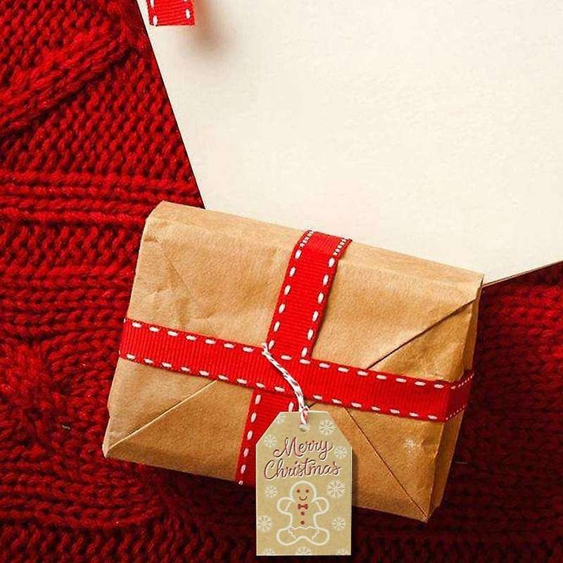 100pack Kraft Paper Gift Tags Xmas Brown Kraft Gift Tags for Diy Xmas
