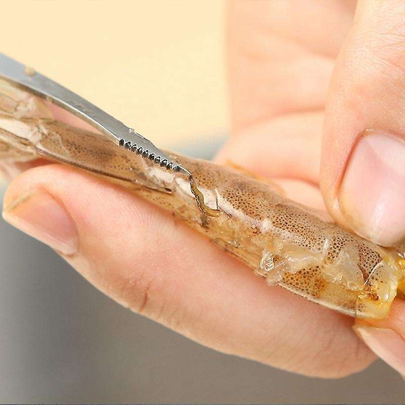 2pcs Stainless Steel Shrimp Peeler Shrimp Deveiner Shrimp Opener