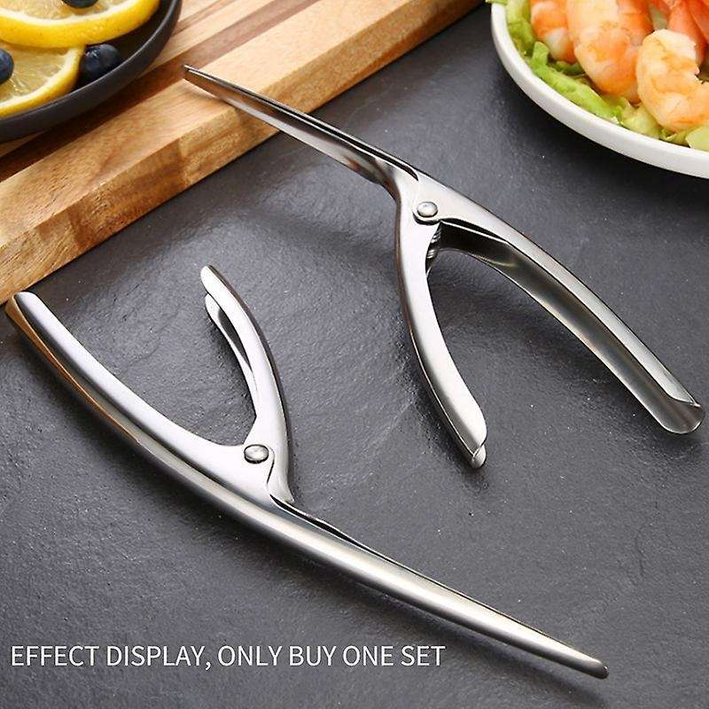 2pcs Stainless Steel Shrimp Peeler Shrimp Deveiner Shrimp Opener