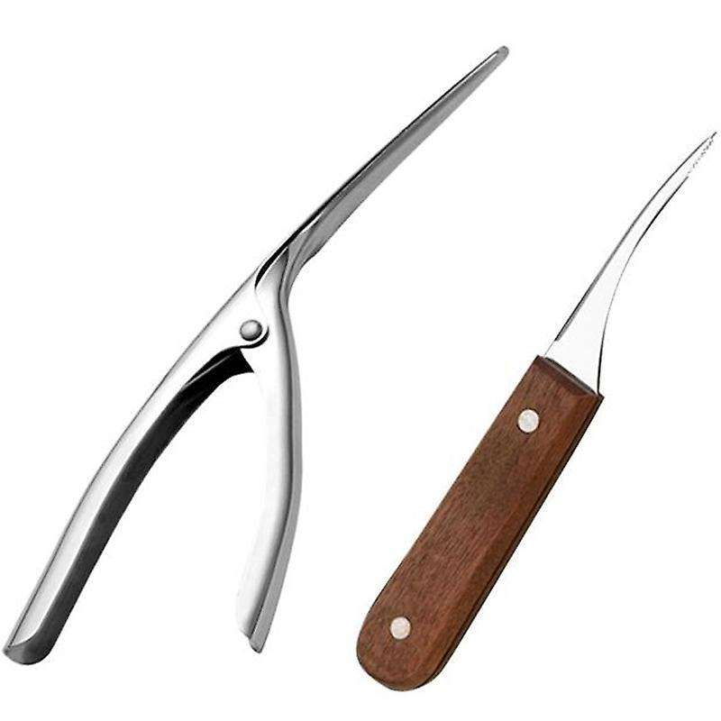 2pcs Stainless Steel Shrimp Peeler Shrimp Deveiner Shrimp Opener