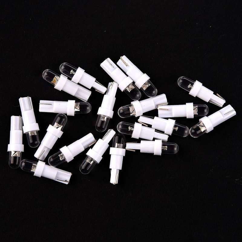 20pcs T5 286 White Led Wedge Car Dashboard Dash Cig Lighter Lamp Bulbs