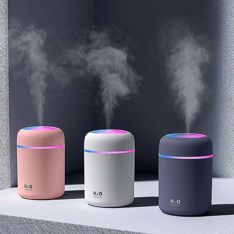 300ml Usb Air Humidifer Aroma Essential Oil Diffuser Gray