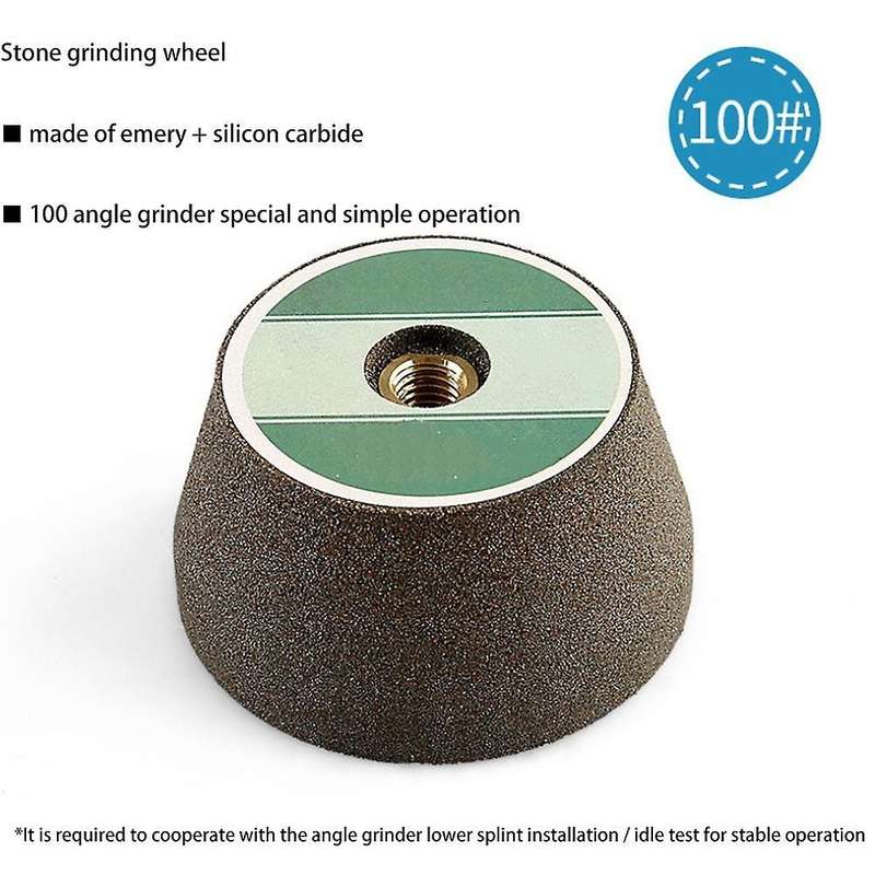 Emery Polishing 100 Grit Grinding Wheel Stone Abrasive Rotary Tool