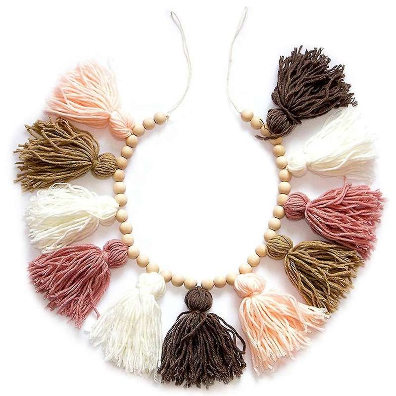 Tassel Garland - Wall Decor for Dorm, Girls Room and Nursery Room