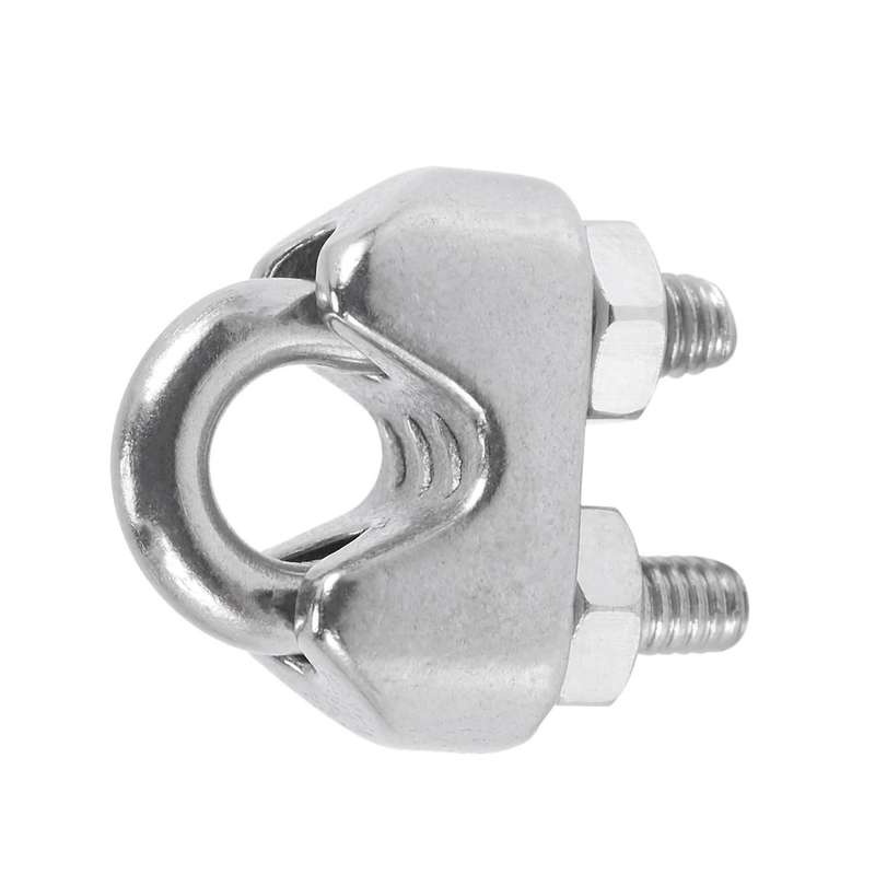 M4 304 Stainless Steel U-shape Bolt Saddle Clamps Cable 10pcs