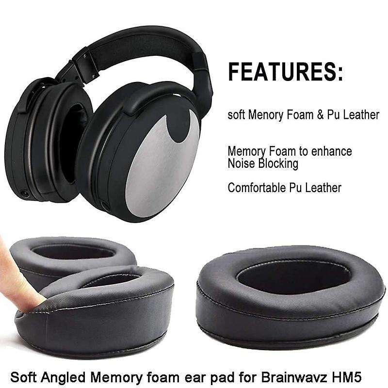 Foam Earpad for Brainwavz Hm5/sennheiser Hd280 Pro/hifiman/akg Black