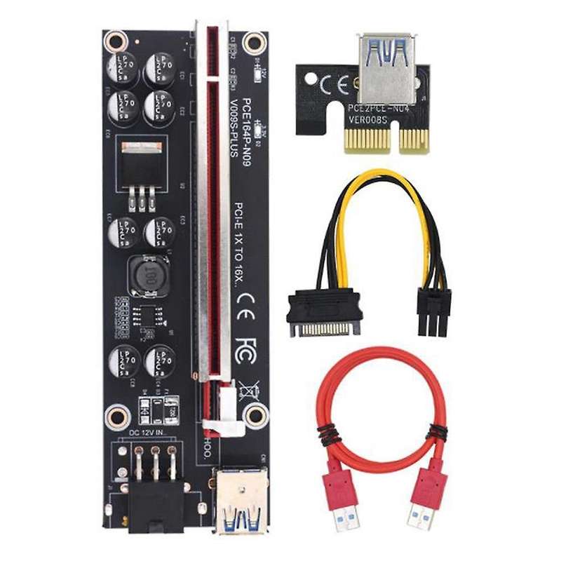 Ver009s Plus Pci-e Riser Card Usb Cable Connector for Graphics Mining