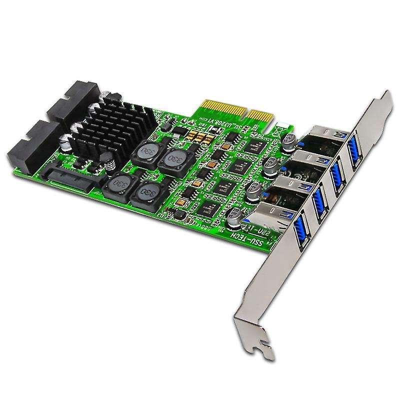 Pci Express Pci-e to Usb 3.0 Expansion Card Raiser 8 Ports Controller