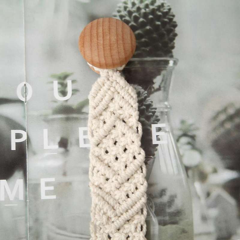 Bohemian Hand-woven Door Handle Drawer Wardrobe Handle Beech Wood