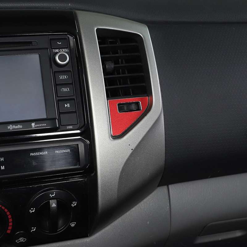 For Toyota Tacoma Car Central Control Air Outlet Dial Red
