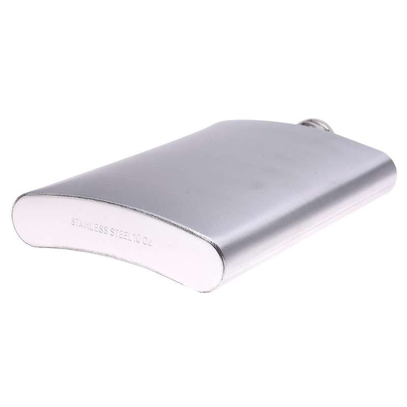 Whiskey Pocket 10oz Hip Flask Liquor Alcohol with Stainless Steel Screw Cap
