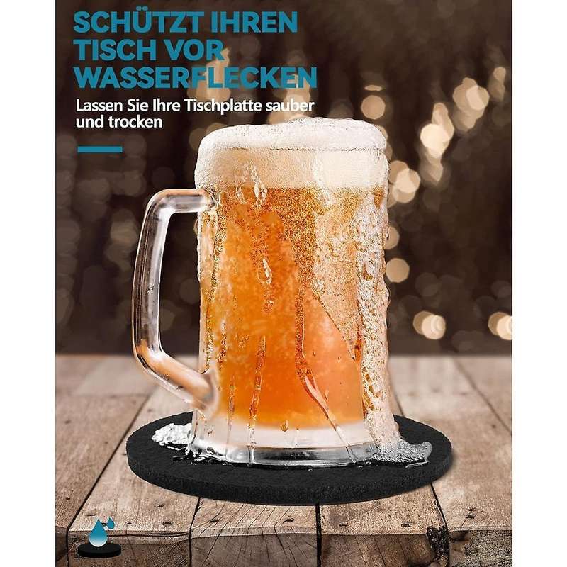 Coasters Set Felt Coasters - Suitable for Cups, Bar, Glass, 12pcs