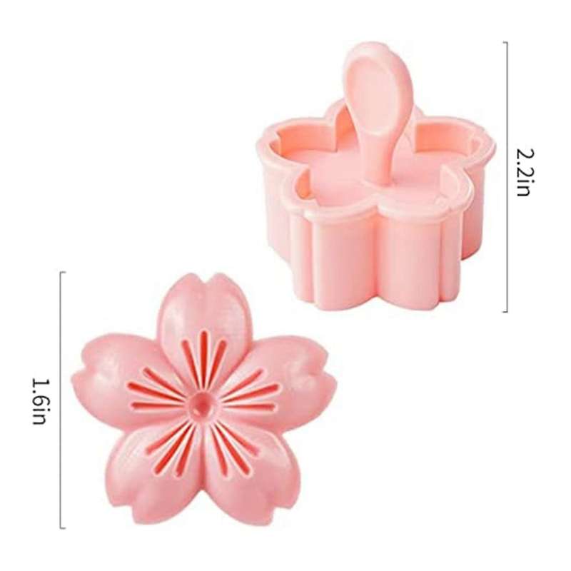 Sakura Biscuit Mold Shaped Press Fancy Tool Contains 4 Flower Pcs