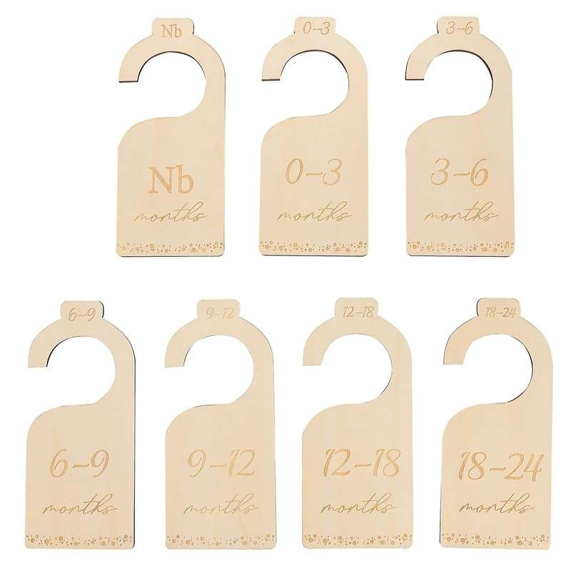 Wood Nursery Closet Clothes Organizers Baby Wardrobe Dividers
