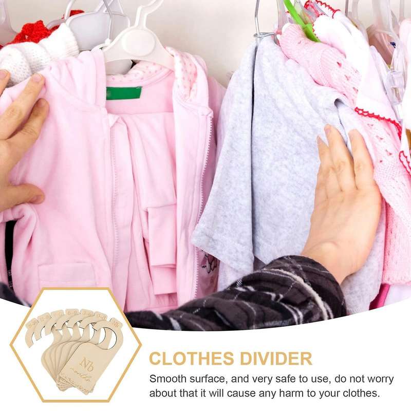 Wood Nursery Closet Clothes Organizers Baby Wardrobe Dividers