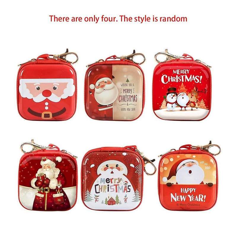 4pcs Wallet Candy Boxes Christmas Tree Ornaments Hanging Decorations