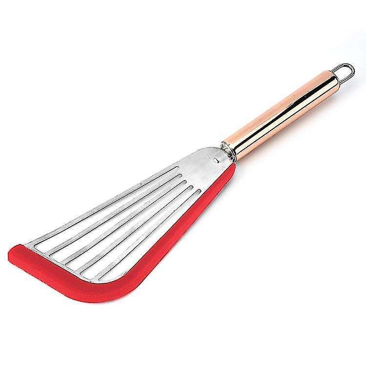 Fish Frying Spatula, Stainless Steel Slotted Flexible Turner