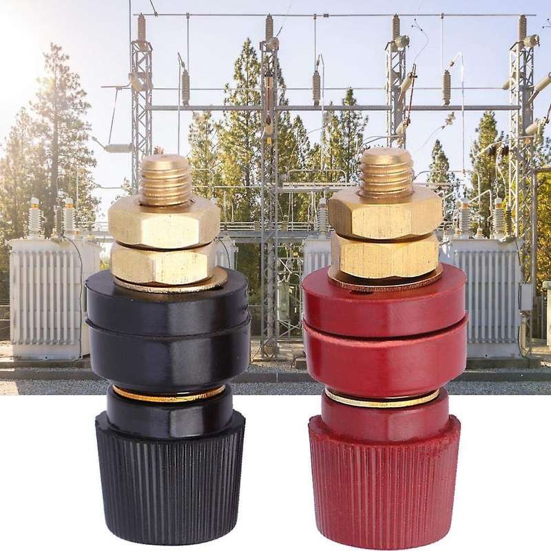 2pcs Terminal Binding Post, 555 Type Brass Pillar Terminal Block 200a