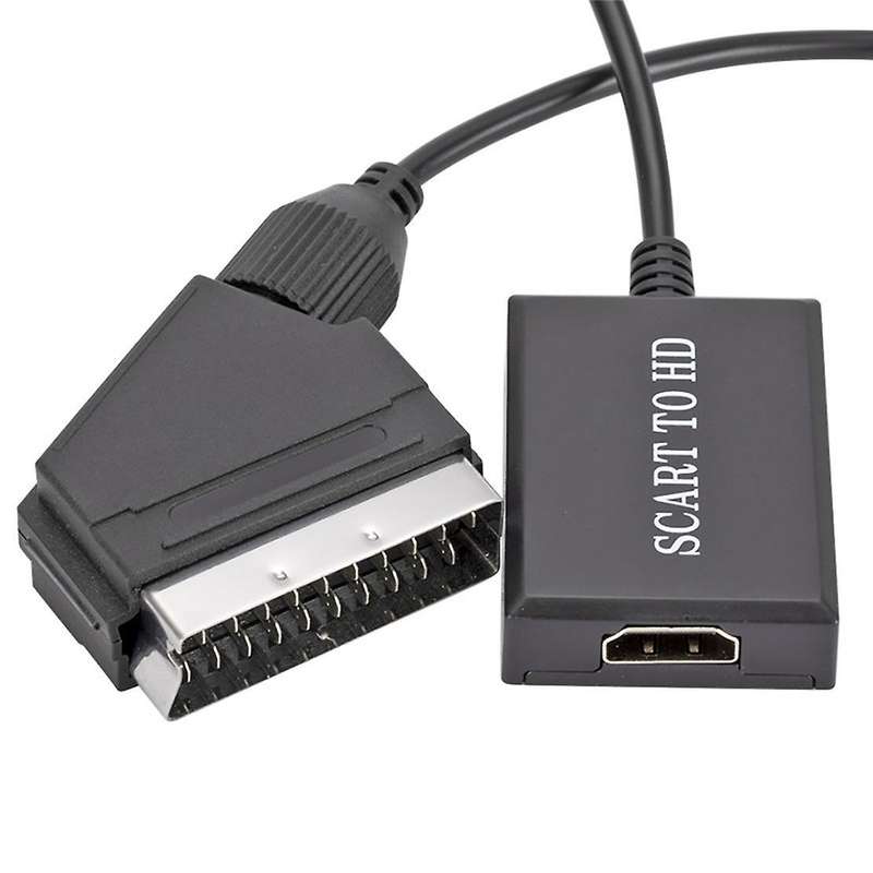 1080p Scart to Hd Audio and Video Cable Box Adapter Video Conversion