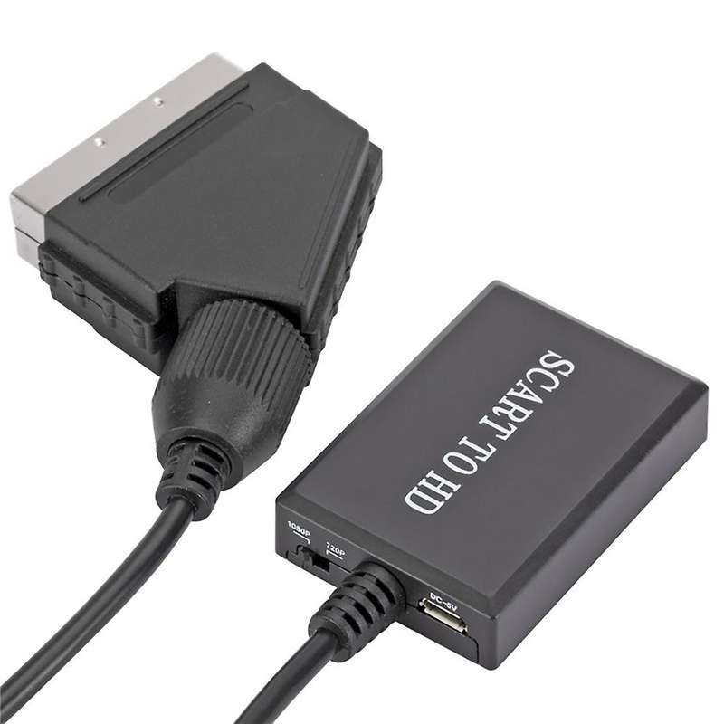 1080p Scart to Hd Audio and Video Cable Box Adapter Video Conversion