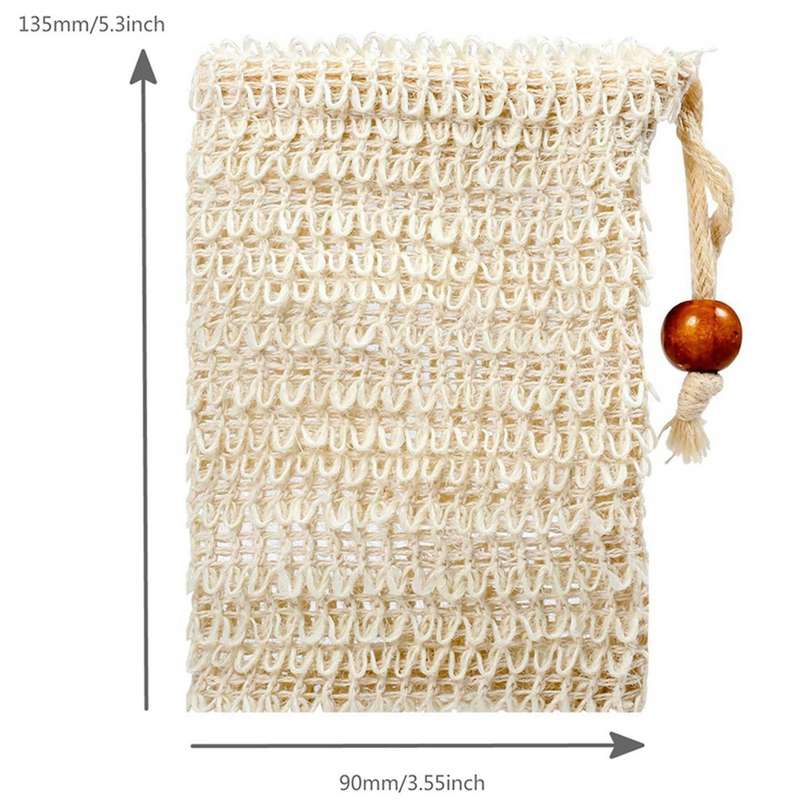 12x Soap Bag, Soap Bag Ramie, Organic Soap Bag, Soap Bag