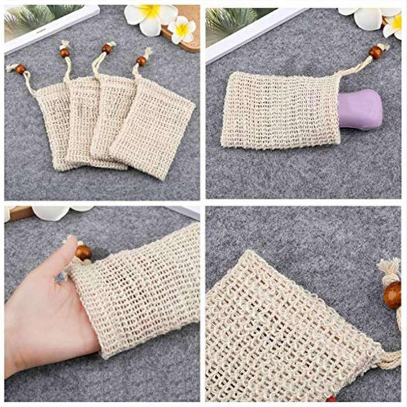 12x Soap Bag, Soap Bag Ramie, Organic Soap Bag, Soap Bag