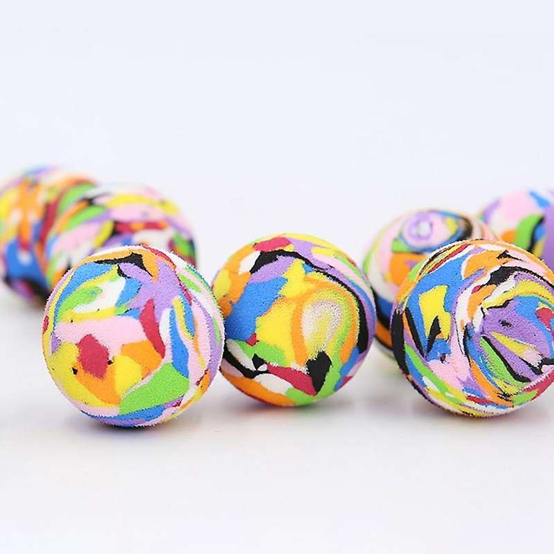 20pcs Practice Golf Balls,rainbow Color Soft Eva Sponge Golf Training