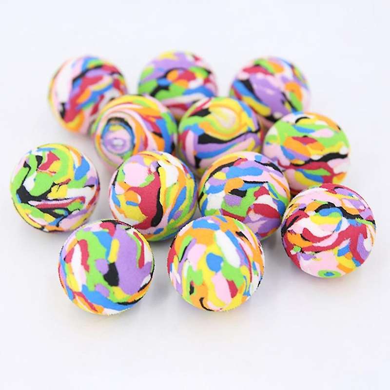 20pcs Practice Golf Balls,rainbow Color Soft Eva Sponge Golf Training