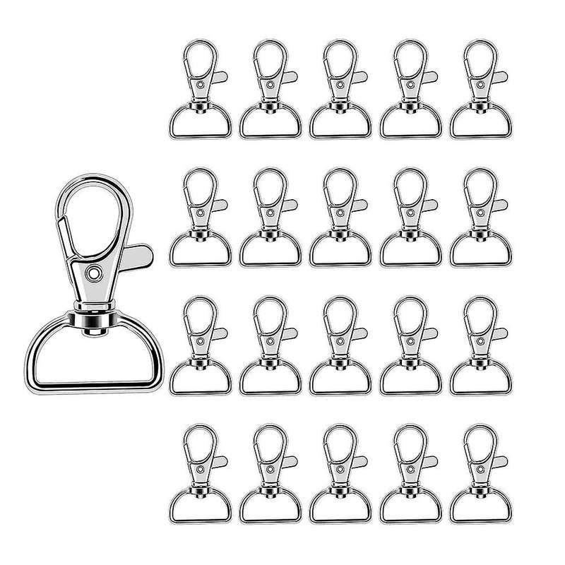 30 Pieces Twist Locks Lanyard Snap Hooks, Premium Keychain Clip Hook