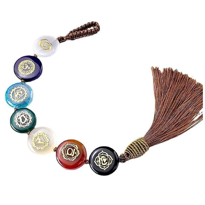 7 Chakra Hanging Ornament Reiki Healing Energy Balance Amulet