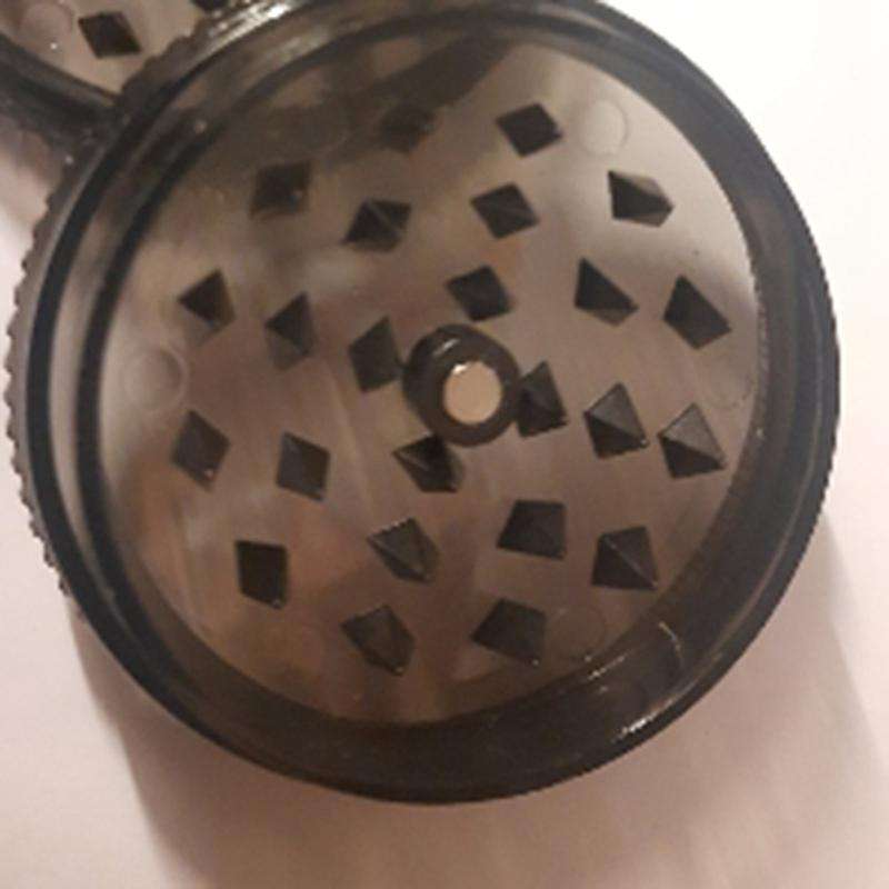 63mm 2 Layer Plastic Tobacco Grinder Herb Grinder