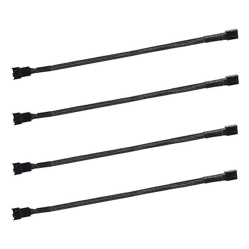 4pcs 4 Pin Pwm Fan Extension Power Cable Connector Case Cables