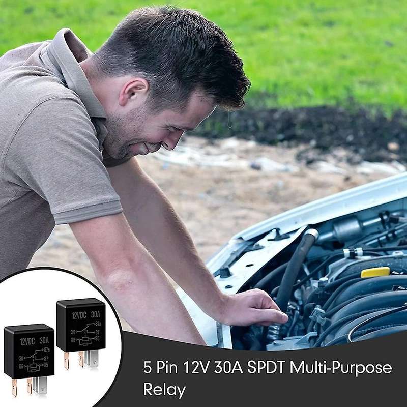 5 Pin 12v 30a Relay Automotive Relay Starter Relay(4 Pieces)