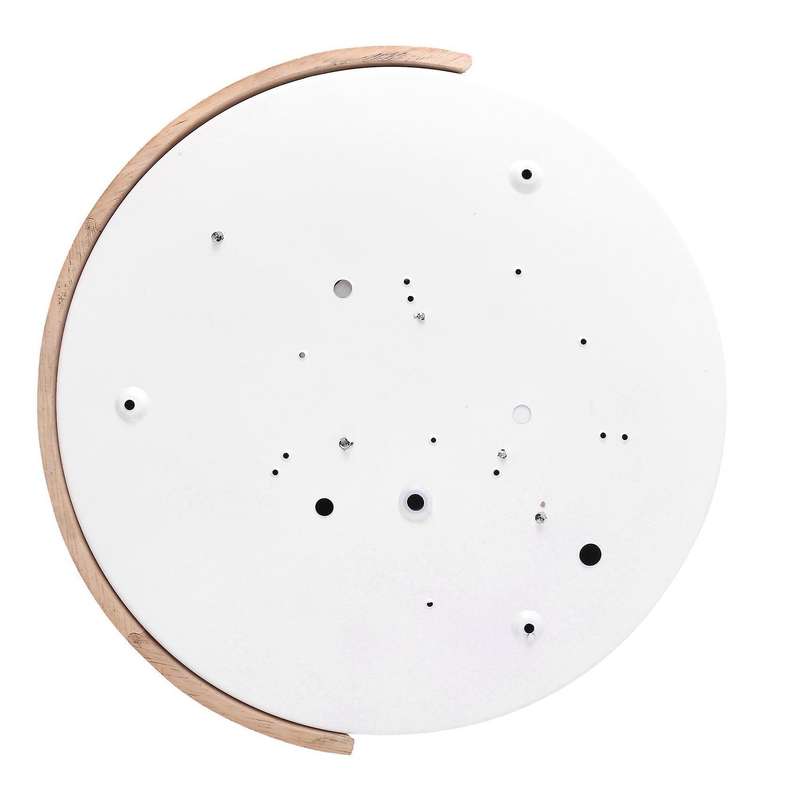 2x Wood Adjustable Led Ceiling Lamp Round Bedroom Dumb White 30cm