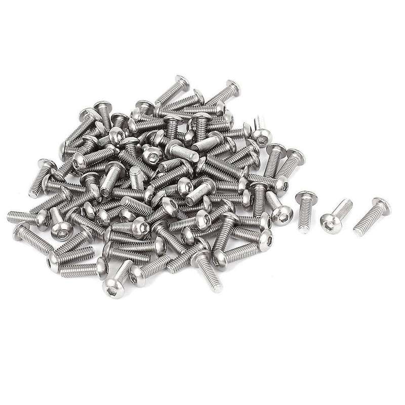 11mm Long M3x10mm Hex Socket Button Head Screws 100pcs
