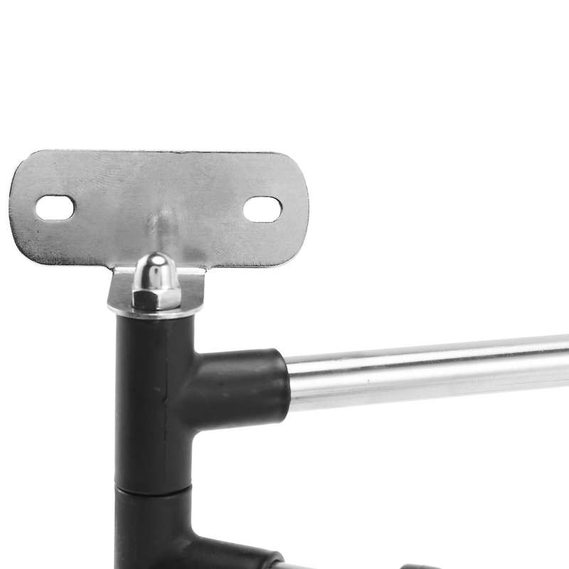 Hanging Rack Rail Organize Kitchen with 10 Utensil Removable S Hooks