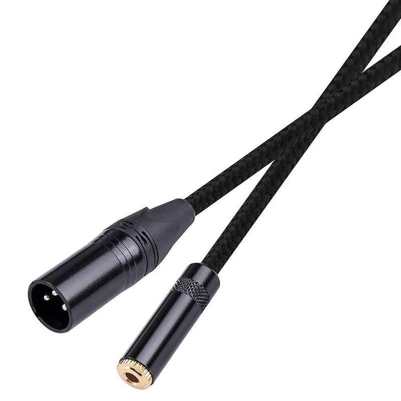 3.5mm Female to 3pin Male Audio Adapter Cable for Mixer Guitar (2m)