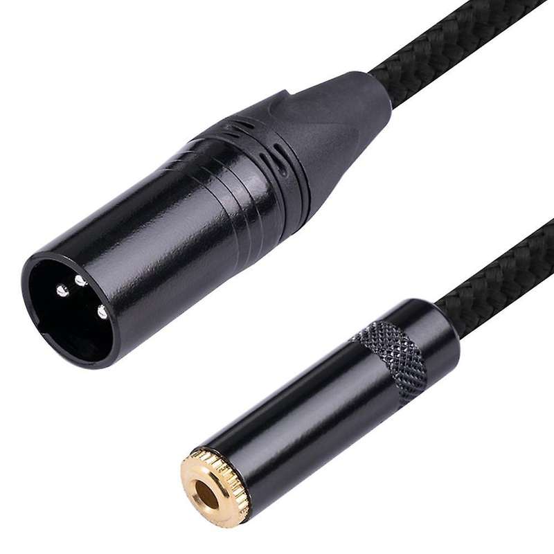 3.5mm Female to 3pin Male Audio Adapter Cable for Mixer Guitar (2m)