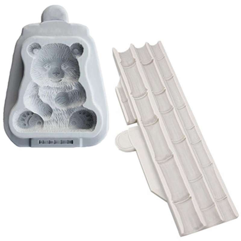 Bamboo Panda Silicone Mold Chocolate Baking Tools for Cakes
