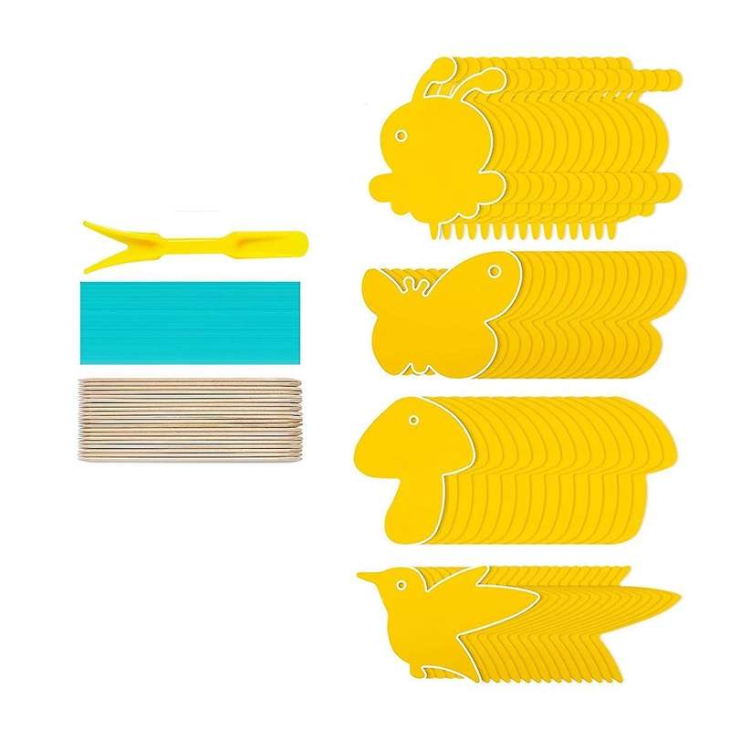 60 X Yellow Stickers, Fly Catchers, Yellow Panels, Fight Indoor