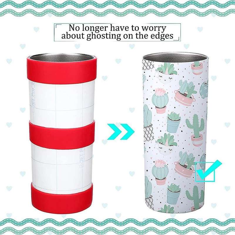 10pcs Silicone Straps for Sublimation Protective Coaster Cover