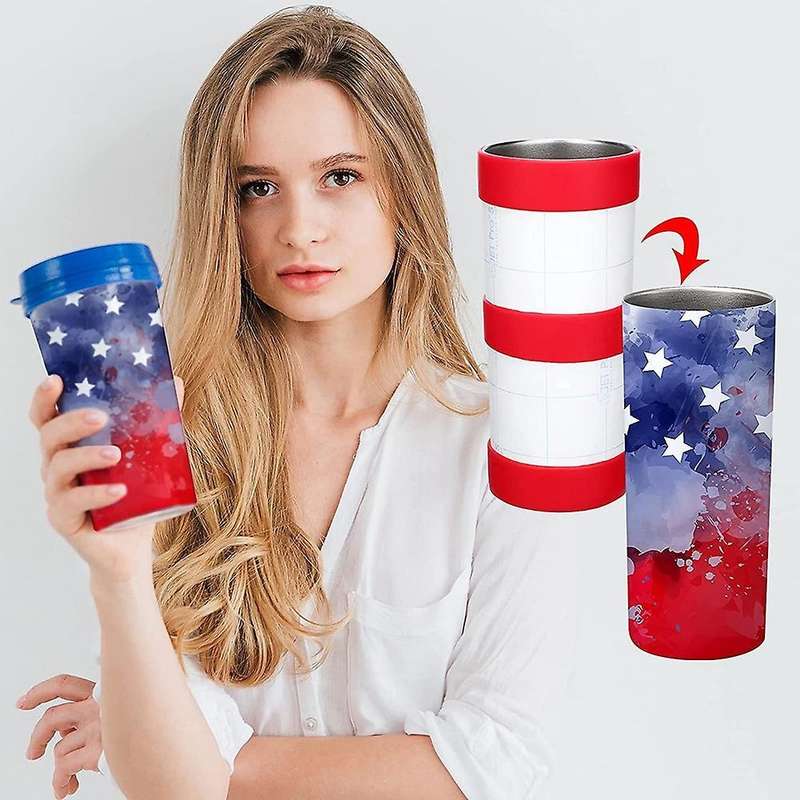 10pcs Silicone Straps for Sublimation Protective Coaster Cover