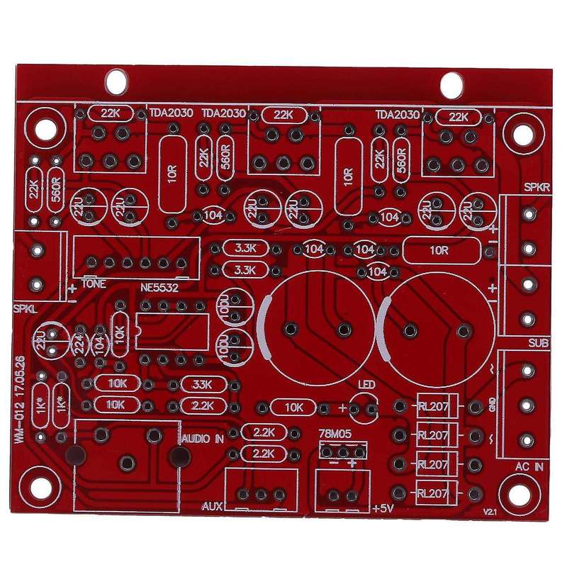 Tda2030a 2.1 Subwoofer Amplifier Board Three-channel Speaker Audio