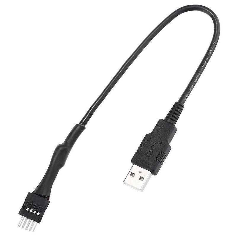 2pcs 20cm 9 Pin Male to External Usb A Male Pc Mainboard Cable