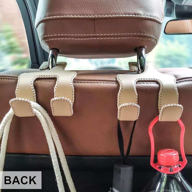 Car Headrest Hook for Purses Grocery Bags Car Water Bottle Hooks
